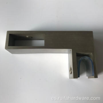 Conector de acero inoxidable premium para puerta de vidrio